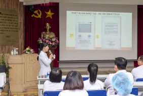 KHOA DƯỢC TỔ CHỨC SINH HOẠT VỚI ĐIỀU DƯỠNG CHỦ ĐỀ “ĐẢM BẢO ĐIỀU KIỆN BẢO QUẢN THUỐC TẠI KHOA LÂM SÀNG”