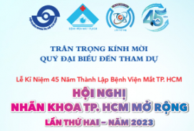 Bệnh viện Mắt – Thư mời Hội nghị nhãn khoa TP.HCM mở rộng lần thứ hai – năm 2023