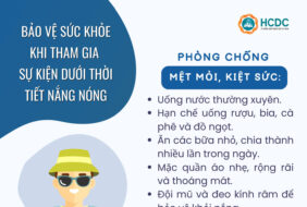 BẢO VỆ SỨC KHỎE KHI THAM GIA CÁC SỰ KIỆN, LỄ HỘI NGOÀI TRỜI
