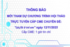 Bệnh viện Mắt – Thông báo mời tham dự chương trình Hội thảo trực tuyến chuyên đề Lác/lé ở trẻ em ngày 12/11/2025