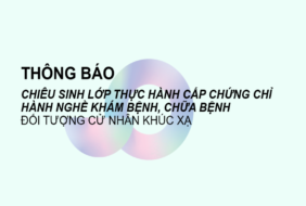 BỆNH VIỆN MẮT – THÔNG BÁO CHIÊU SINH LỚP THỰC HÀNH CẤP CHỨNG CHỈ HÀNH NGHỀ KHÁM BỆNH, CHỮA BỆNH CHO ĐỐI TƯỢNG CỬ NHÂN KHÚC XẠ KHÓA II NĂM 2026