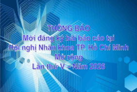 BỆNH VIỆN MẮT – THÔNG BÁO MỜI ĐĂNG KÝ BÀI BÁO CÁO TẠI HỘI NGHỊ NHÃN KHOA TP.HCM MỞ RỘNG LẦN THỨ V – NĂM 2026