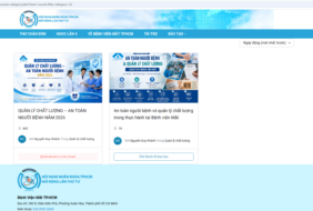 Xây dựng chương trình tập huấn kiến thức trực tuyến về “Quản lý chất lượng – An toàn người bệnh” tại Bệnh viện Mắt