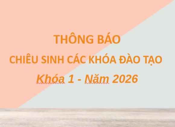 Bệnh viện Mắt – Thông báo chiêu sinh các khóa đào tạo Khóa 1 – Năm 2026